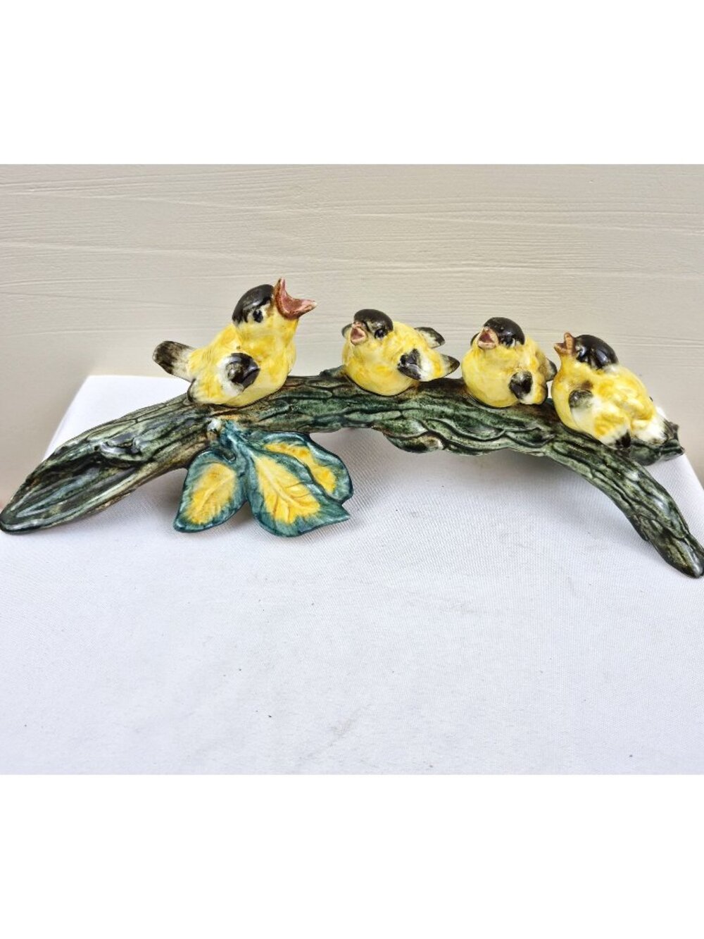 Vintage Stangl Pottery Yellow Birds on a Branch Figurine Hand Painted USA